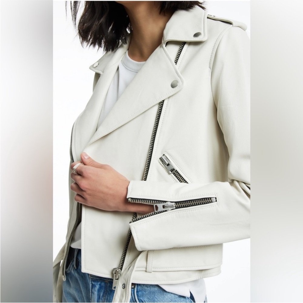 AllSaints Balfern Biker Leather Jacket NWT